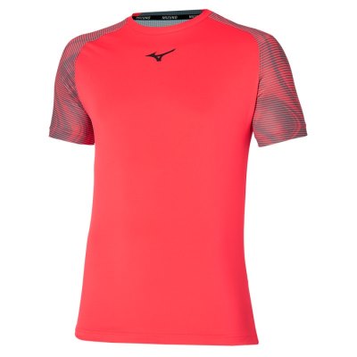 Camisa Mizuno Charge Shadow Tee Hombre - Rojos - Chile M619BKMPGC